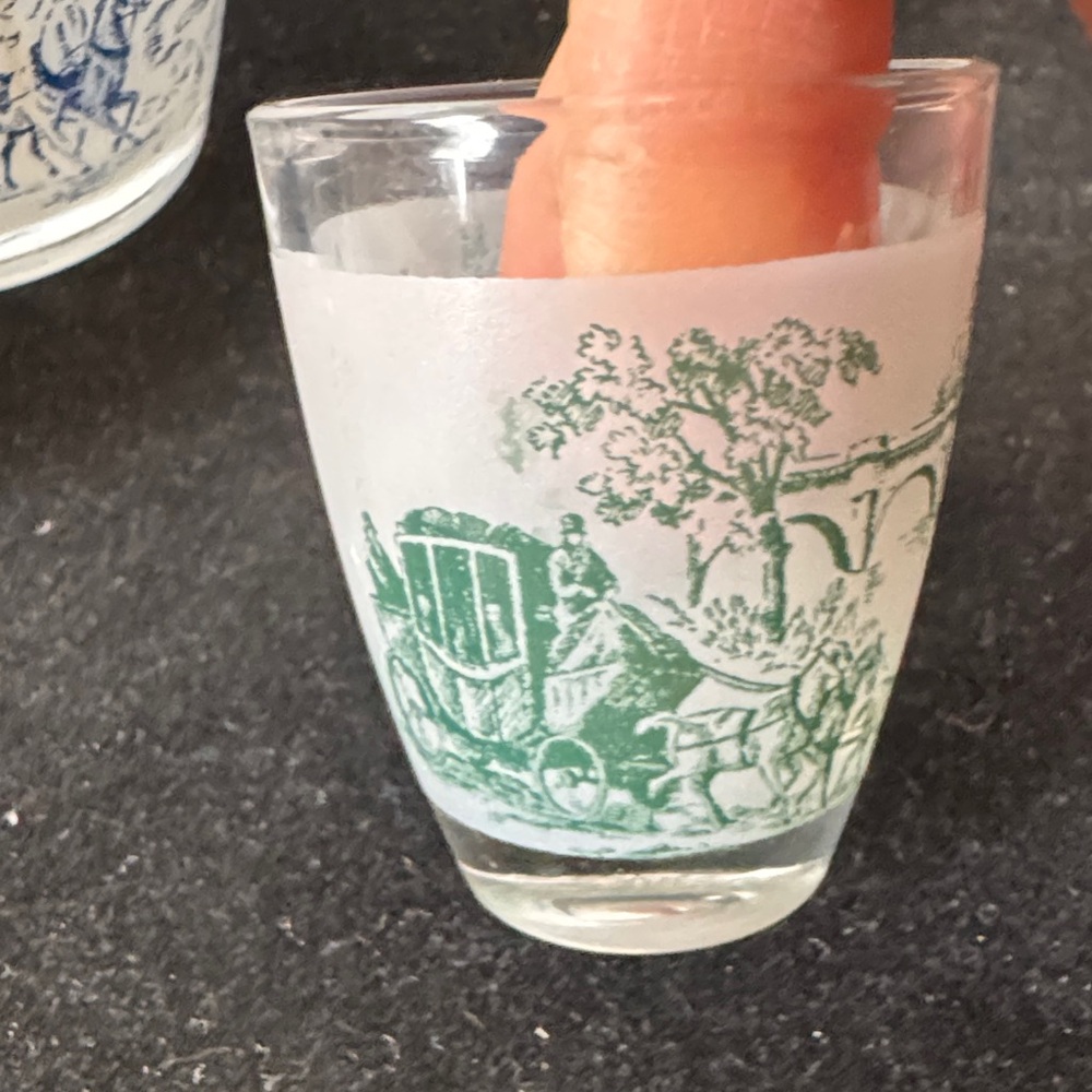 Vintage 1950’s Verrerie Cristallerie D'Arques French Country decanter set. - Picture 8 of 16